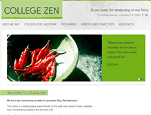 Tablet Screenshot of collegezen.org